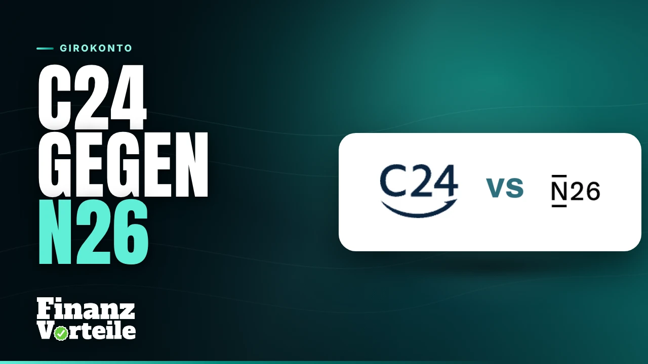 C24 gegen N26: Titelbild mit den Logos von C24 und N26