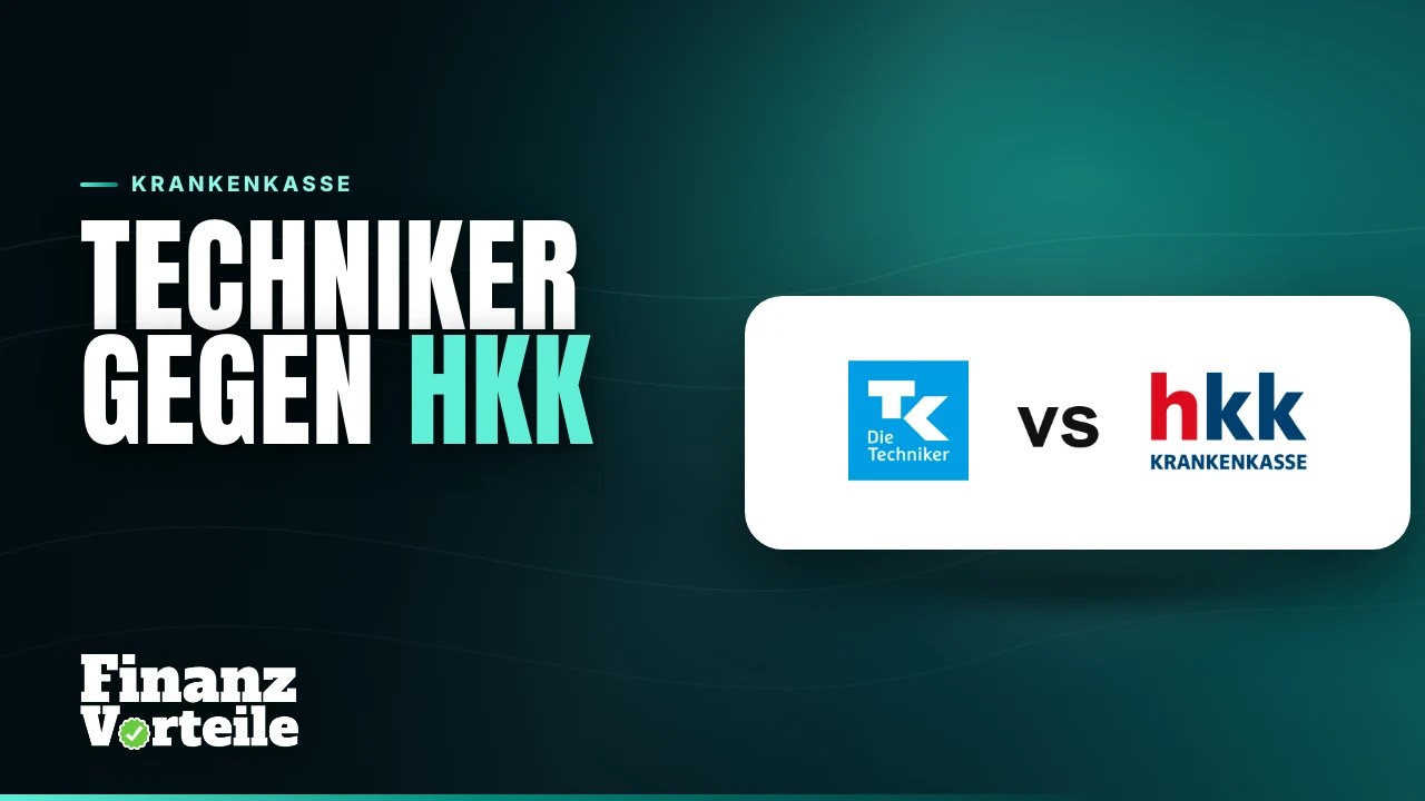 Titelbild Techniker gegen hkk mit den Logos der Techniker Krankenkasse und der hkk